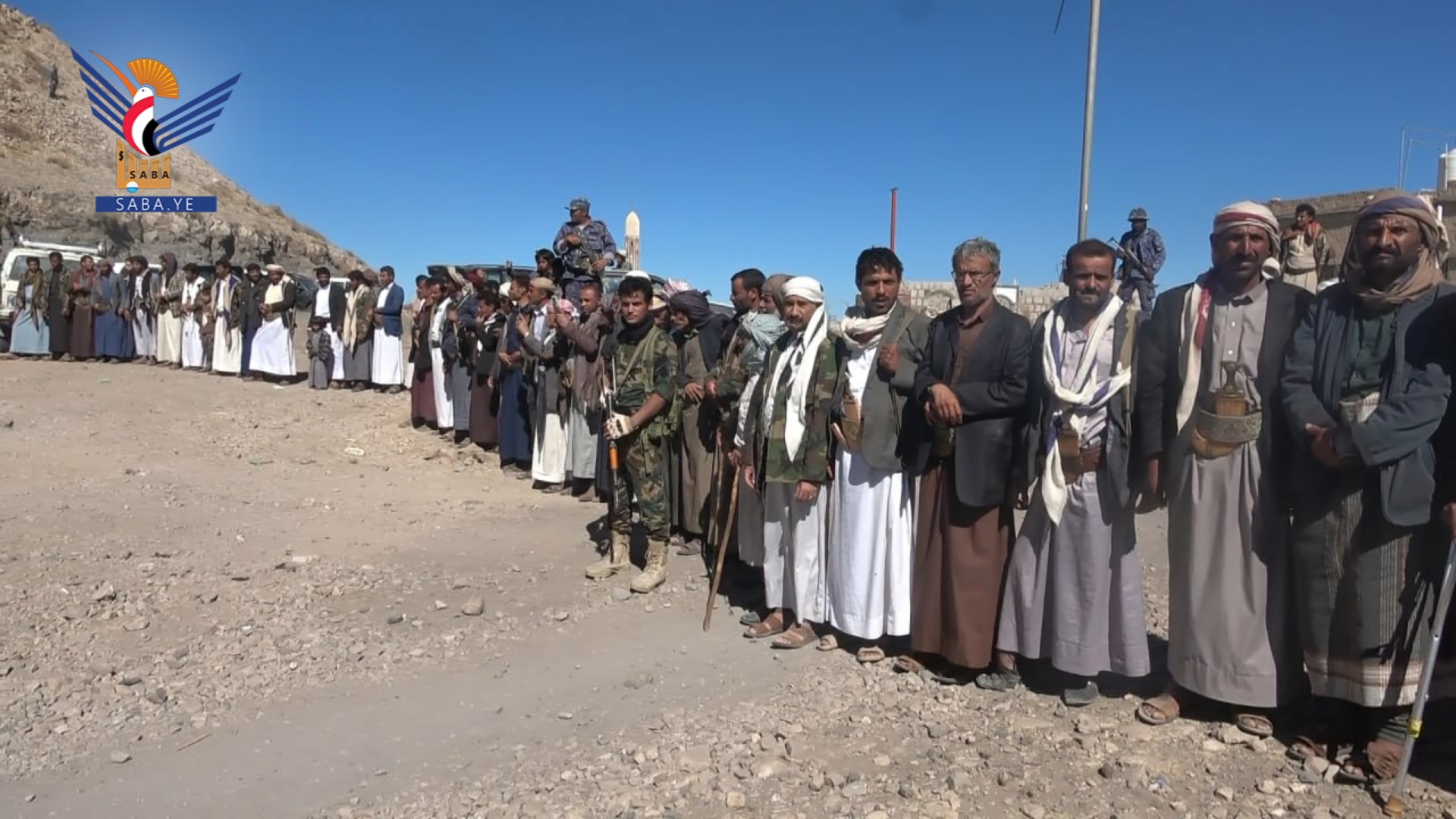 Mohammad Ali Al-Houthi betreut den Abschluss von drei Mordfällen in Al-Hada, Dhamar